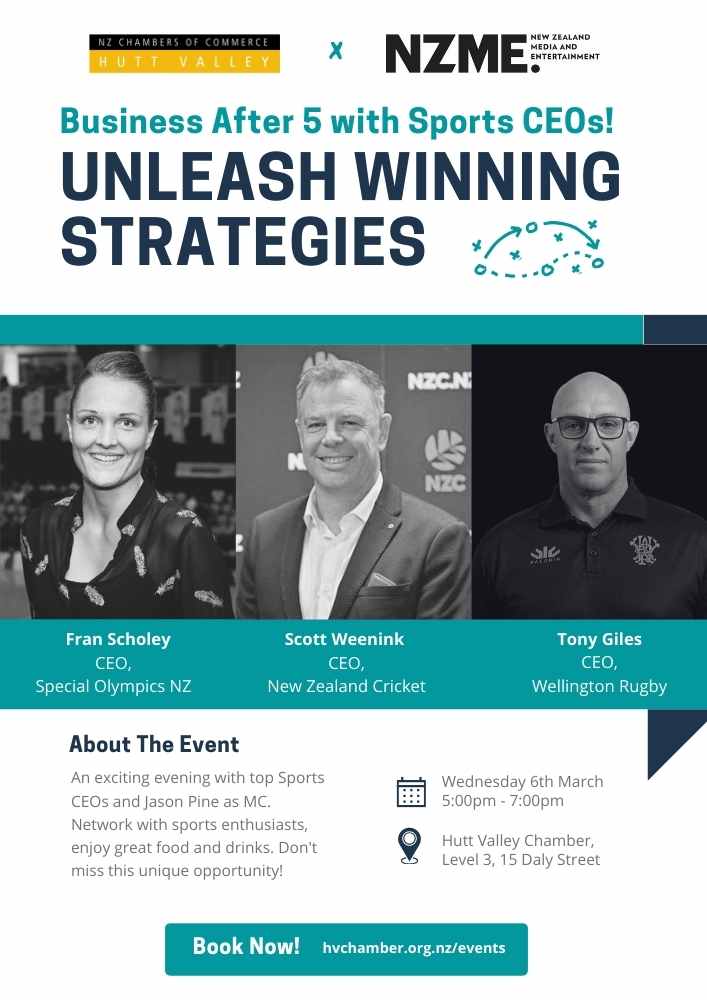 Unleash Winning Strategies: NZME Business After 5 with Sports CEOs ...